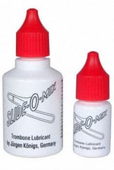 Slide O Mix Trombone Lubricant System Large and Small Bottles